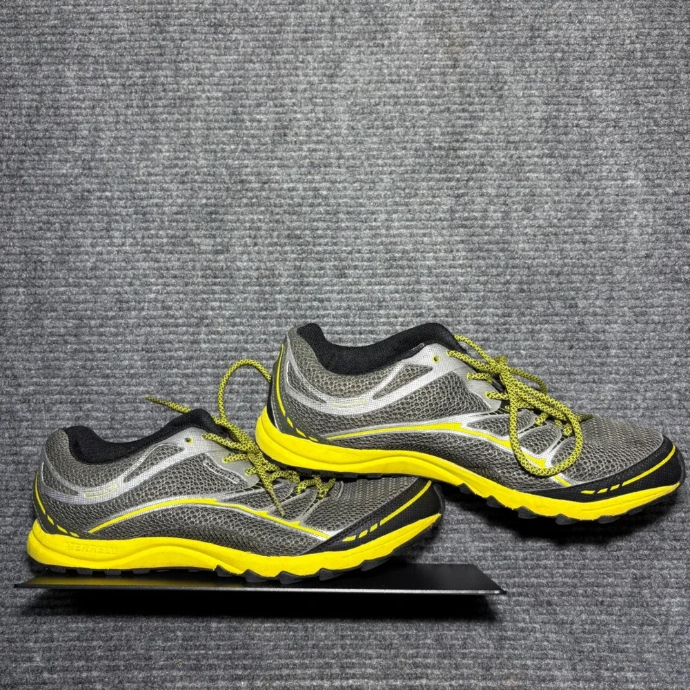 Merrell Mont Mavis Deep Olive Yellow Trail Running Shoes Mens 9.5 J047802 - Picture 2 of 8
